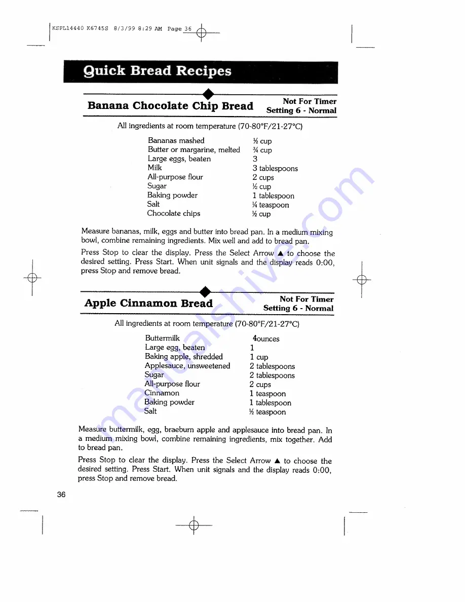 Regal Kitchen Pro K6745S Manual And Cookbook Download Page 37