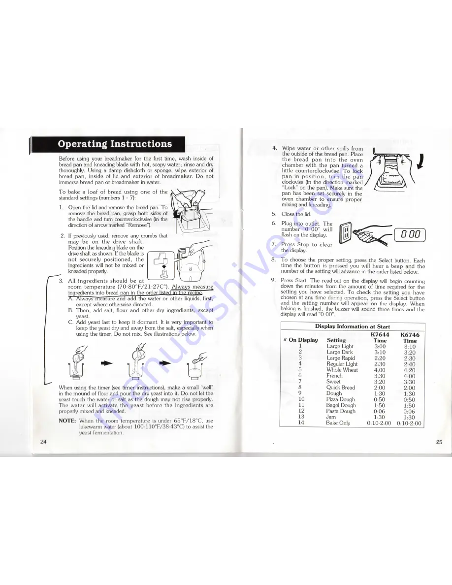 Regal Kitchen Pro K6746 Manual & Cookbook Download Page 13