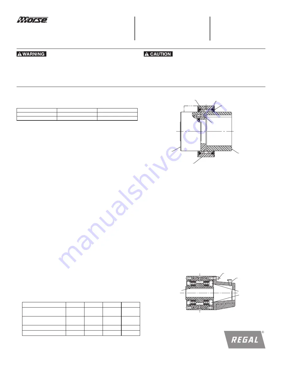 Regal Morse M Series Installation And Maintenance Instructions Download Page 1