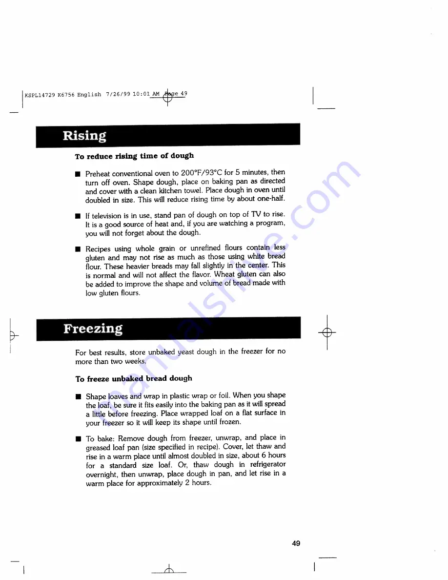 Regal Super Rapid K6756 Manual And Cookbook Download Page 48