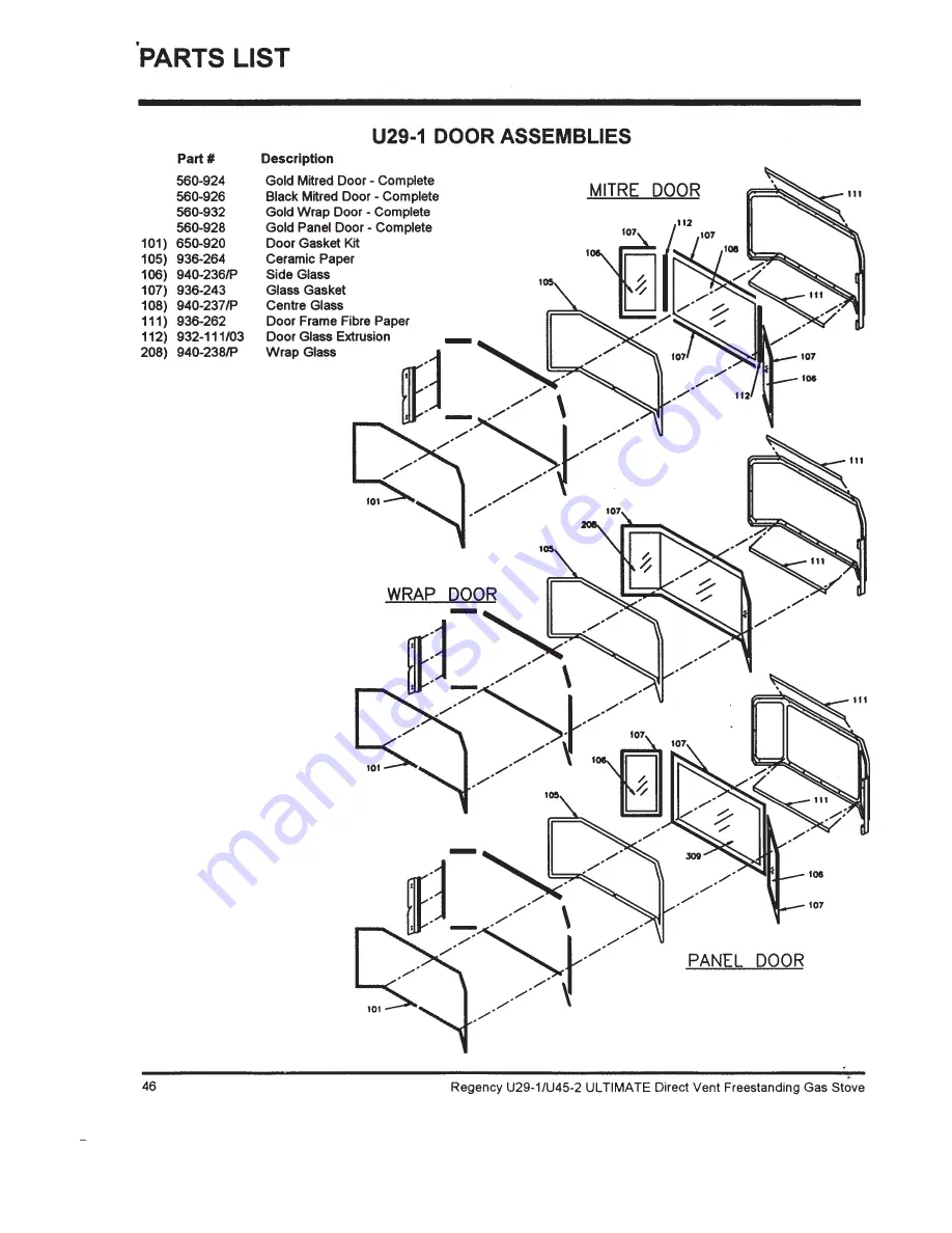 Regency Fireplace Products Ultimate U29 Owners And Installation Manual Download Page 46