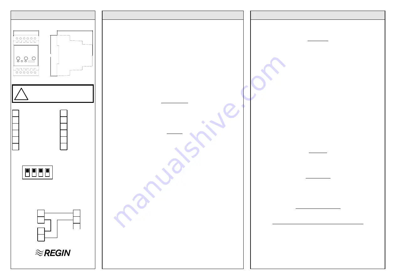 Regin AL24A2D Instruction Download Page 1