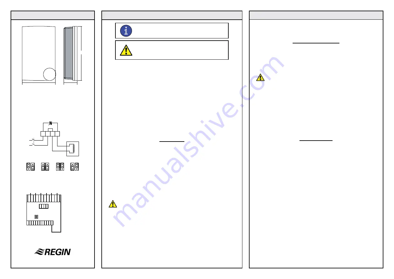 Regin PULSER HC-LON Instructions Manual Download Page 1