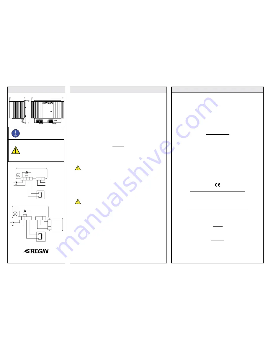 Regin PULSER-X/D Manual Download Page 3