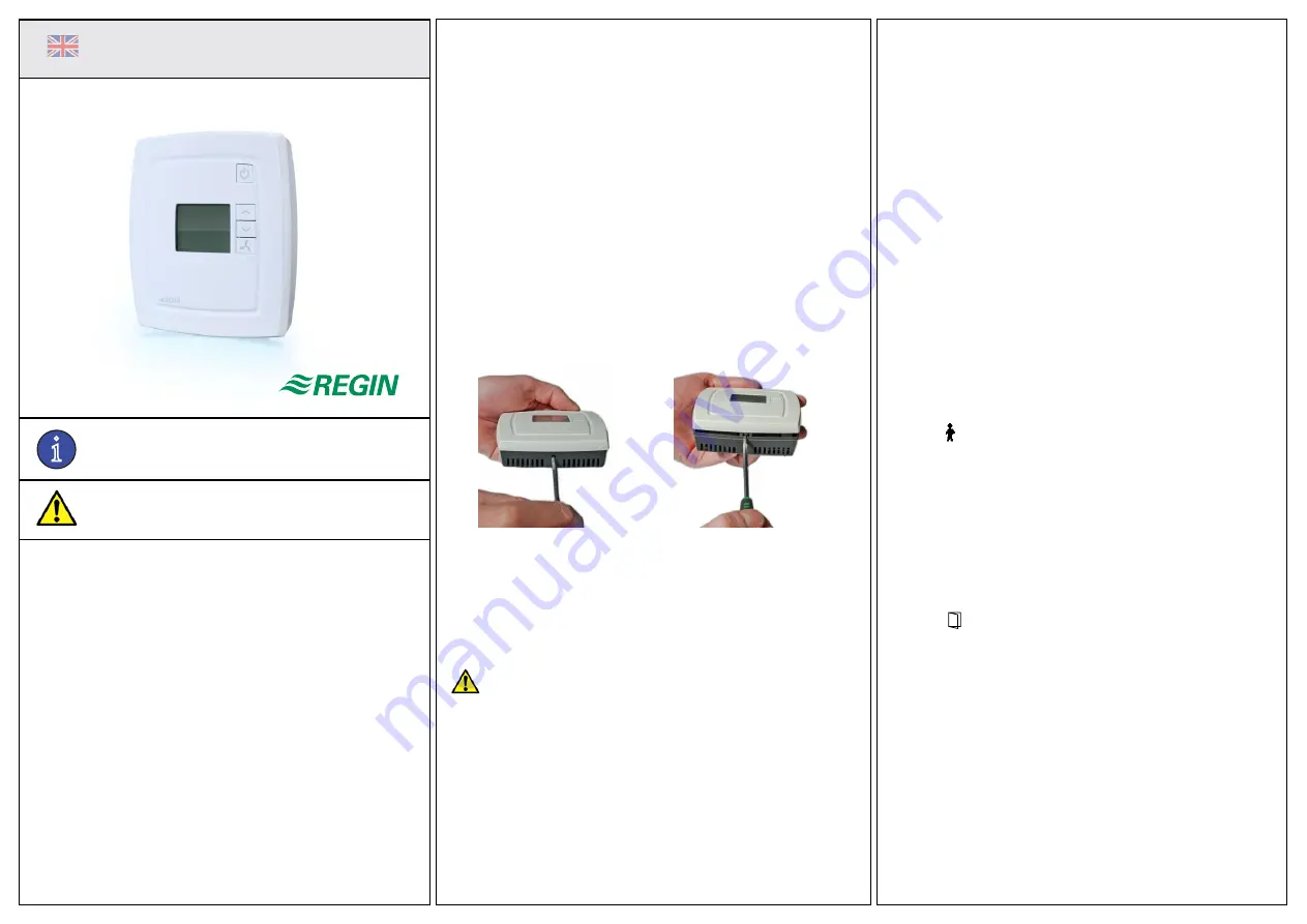 Regin RCF-230AD Instructions Manual Download Page 1