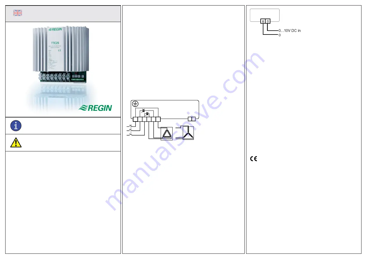 Regin TTC25X Instruction Manual Download Page 1