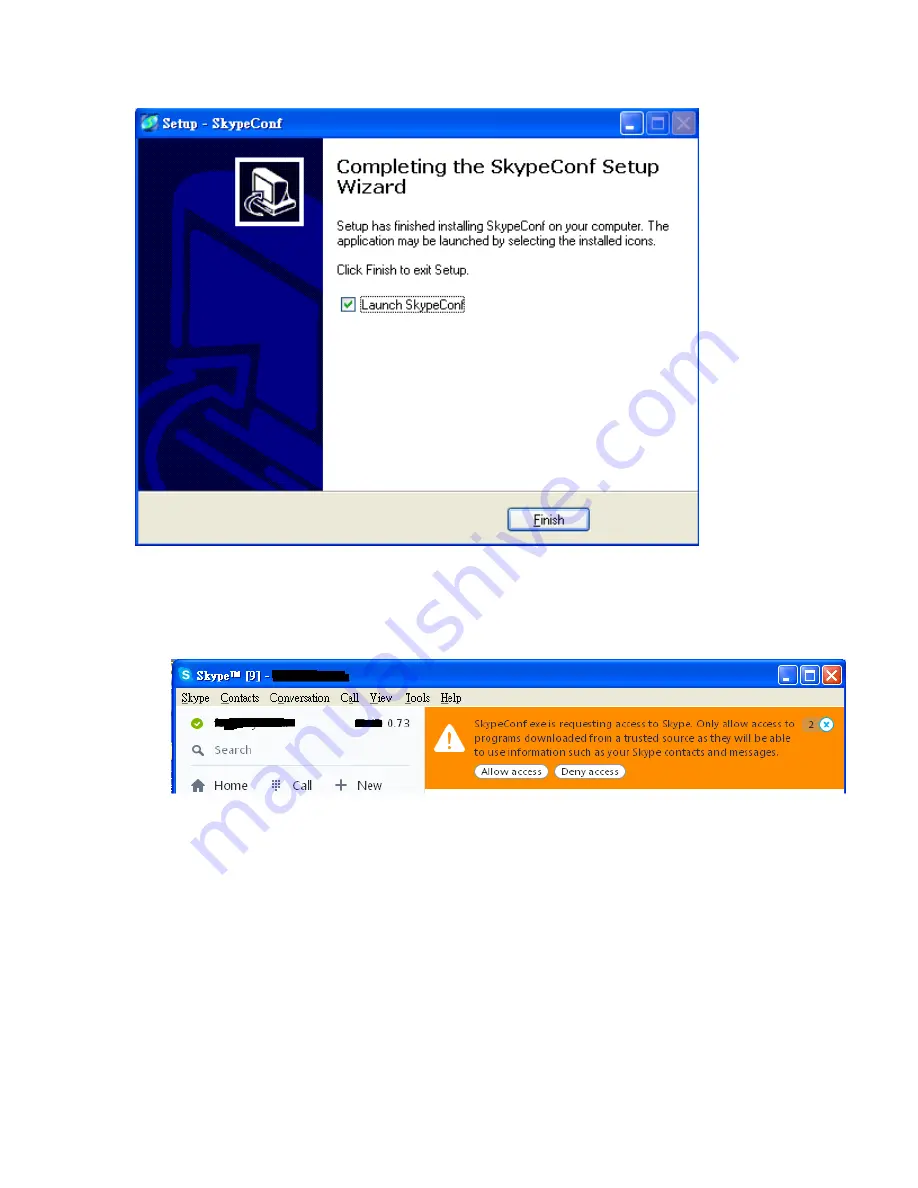 Regintech SkypeConf User Manual Download Page 21