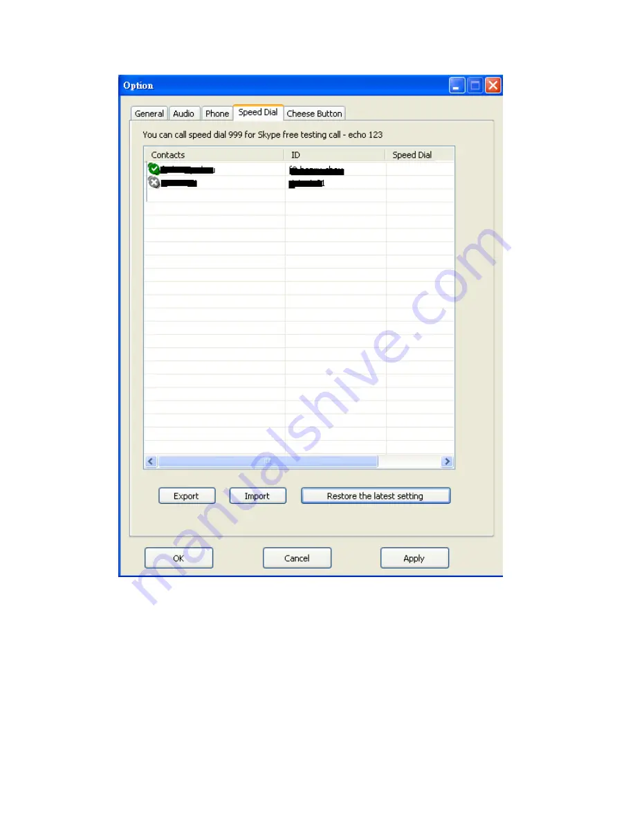 Regintech SkypeConf User Manual Download Page 37