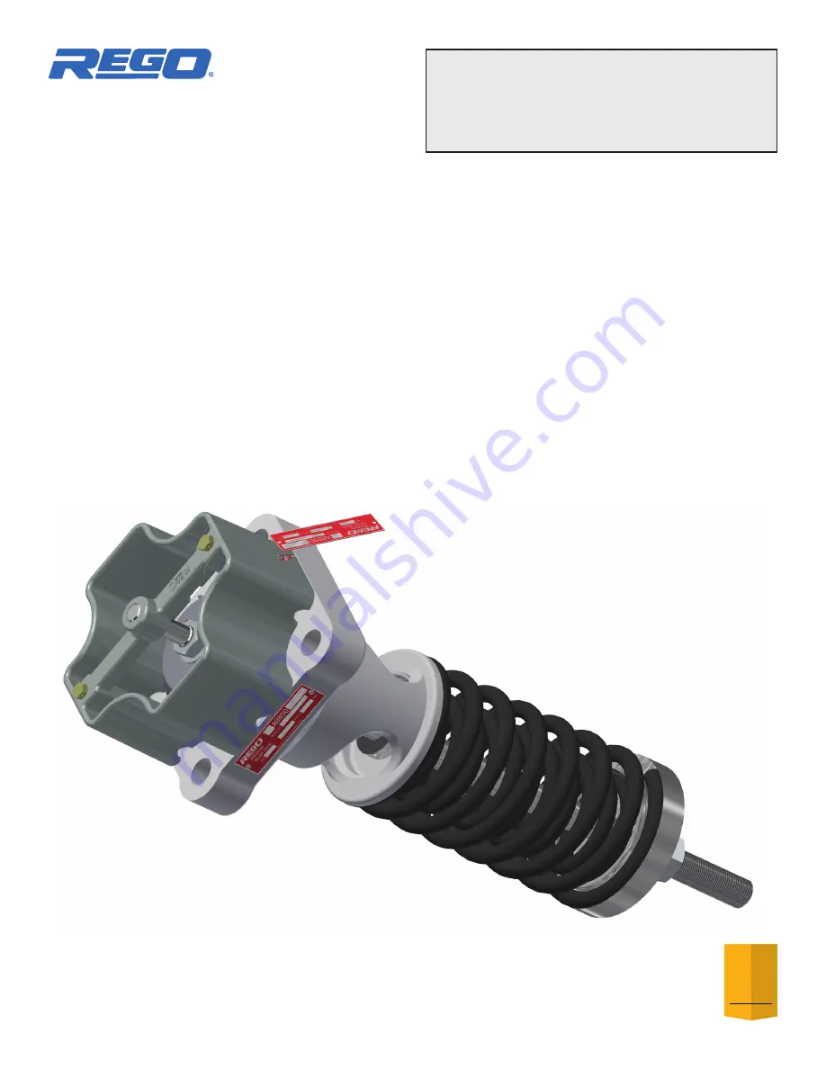 Rego A8890S-50 Series Quick Start Manual Download Page 1