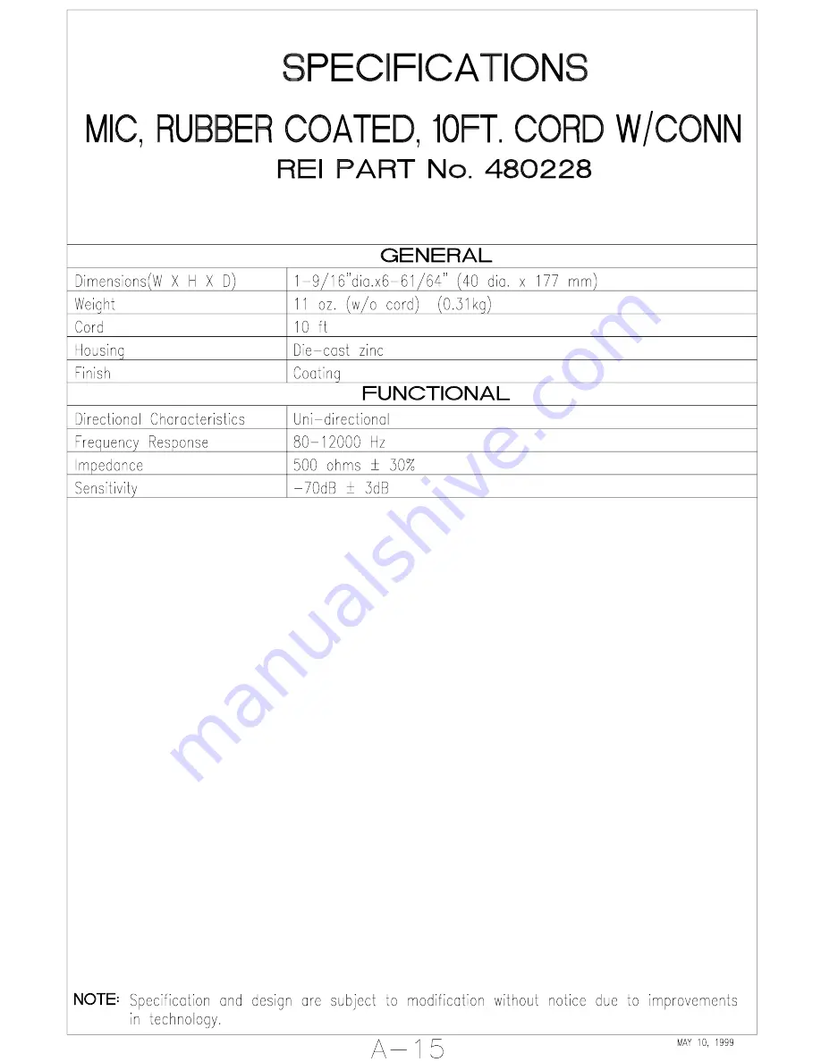 REI system 2000 Tech  Manual Download Page 21