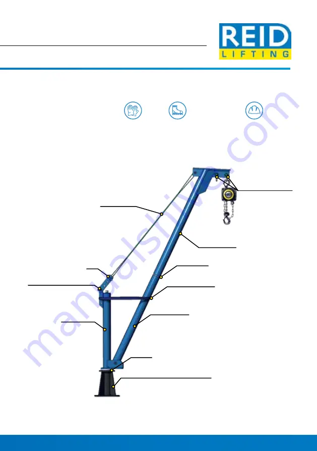 REID LIFTING PORTA-DAVIT 500 Series Скачать руководство пользователя страница 11