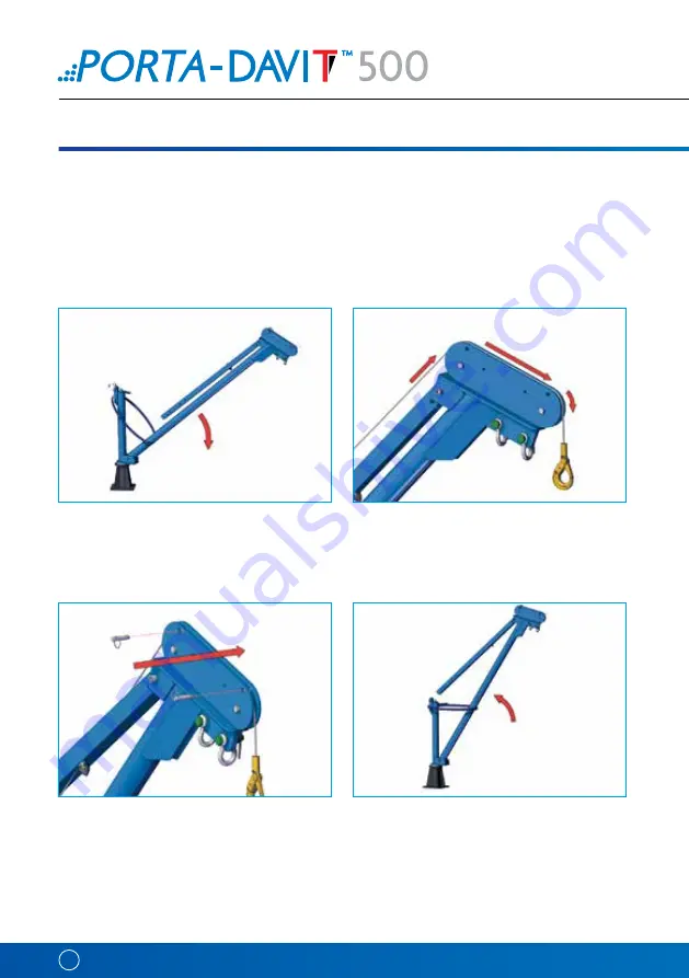 REID LIFTING PORTA-DAVIT 500 Series Assembly & Operation Download Page 14