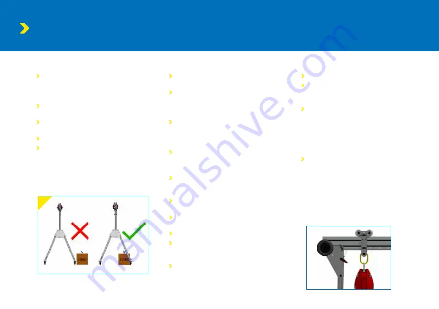 REID LIFTING PORTAGANTRY RAPIDE US-PGR1TM20 Assembly & Operation Manual Download Page 6