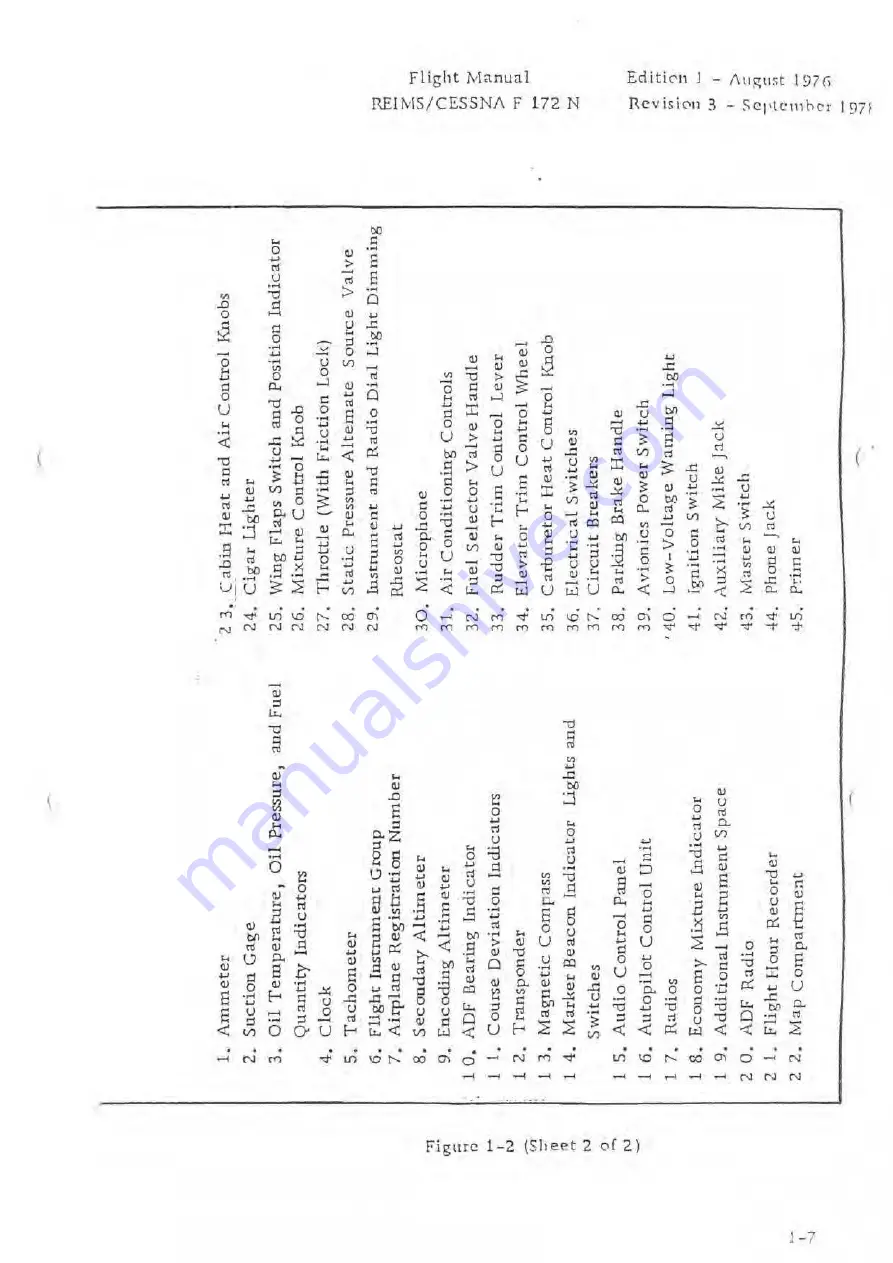 Reims Aviation Cessna F172 N Flight Manual Download Page 15