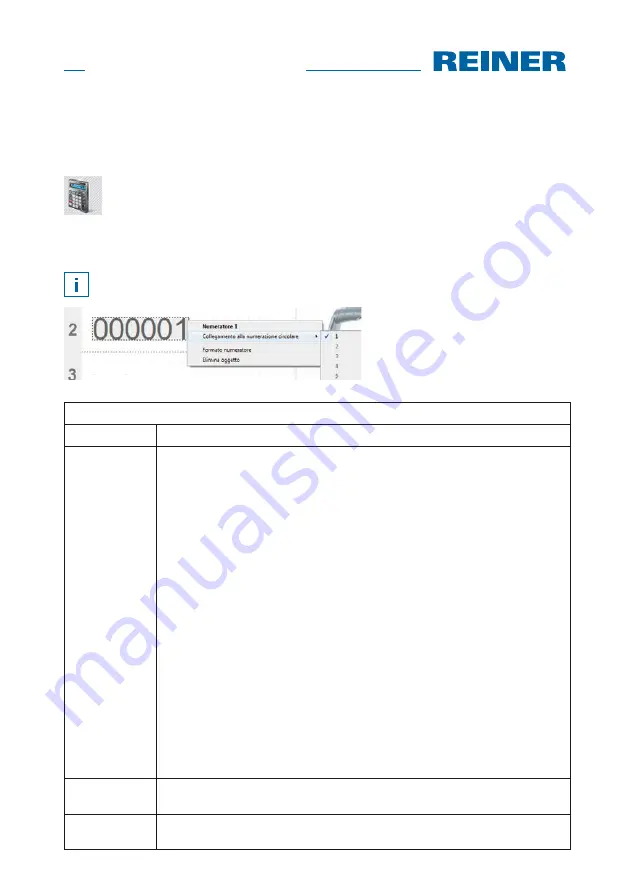 Reiner jetStamp graphic 970 Operating Manual Download Page 204