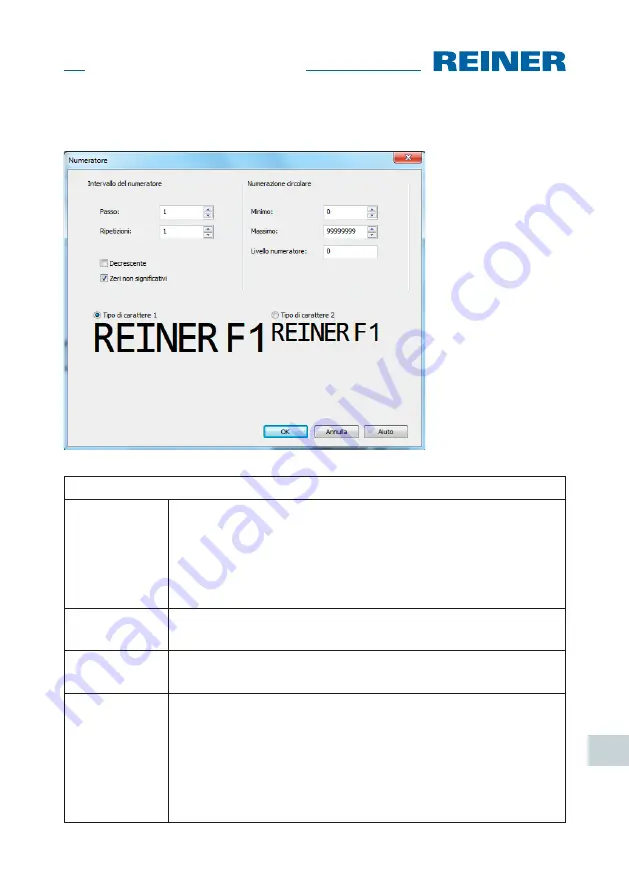 Reiner jetStamp graphic 970 Operating Manual Download Page 205