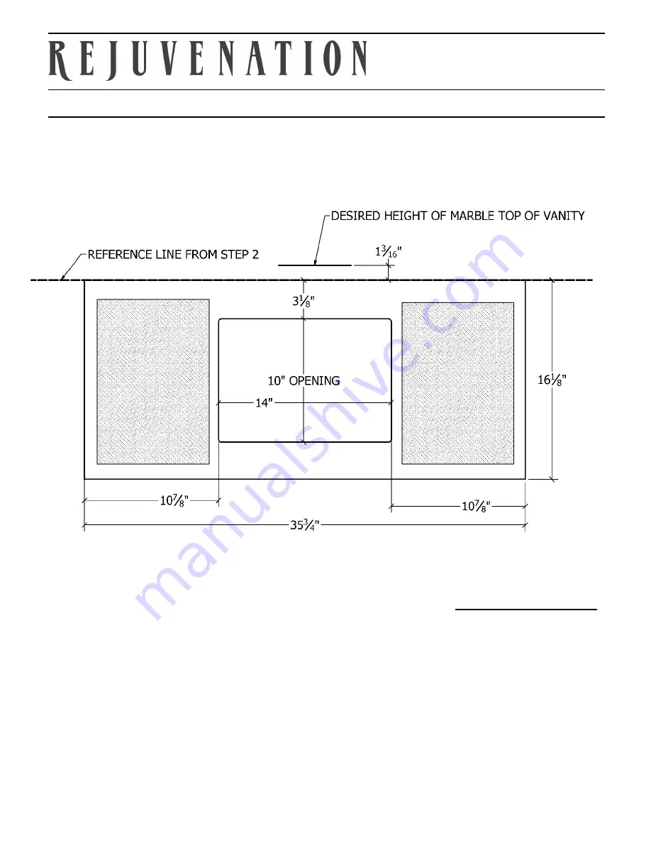 Rejuvenation GENEVA 36in Vanity Assembly Instructions Manual Download Page 6