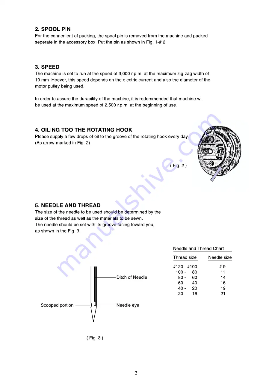 Reliable 2400SZ Instruction Manual Download Page 5