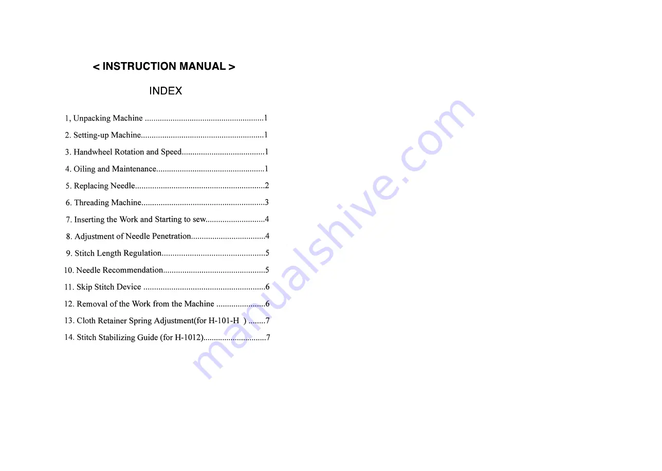 Reliable 7100SB Instruction Manual Download Page 2