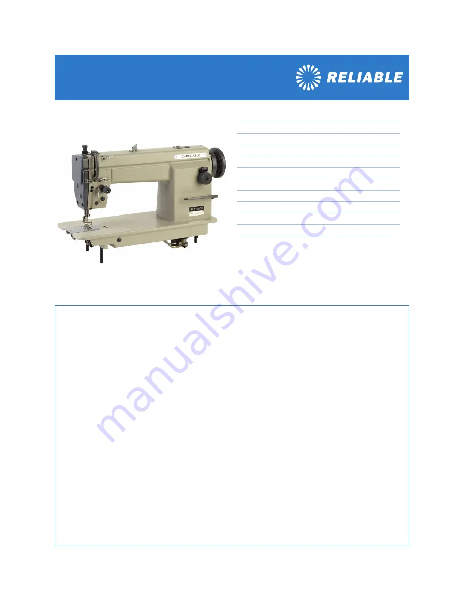 Reliable MSK-8210M Скачать руководство пользователя страница 1