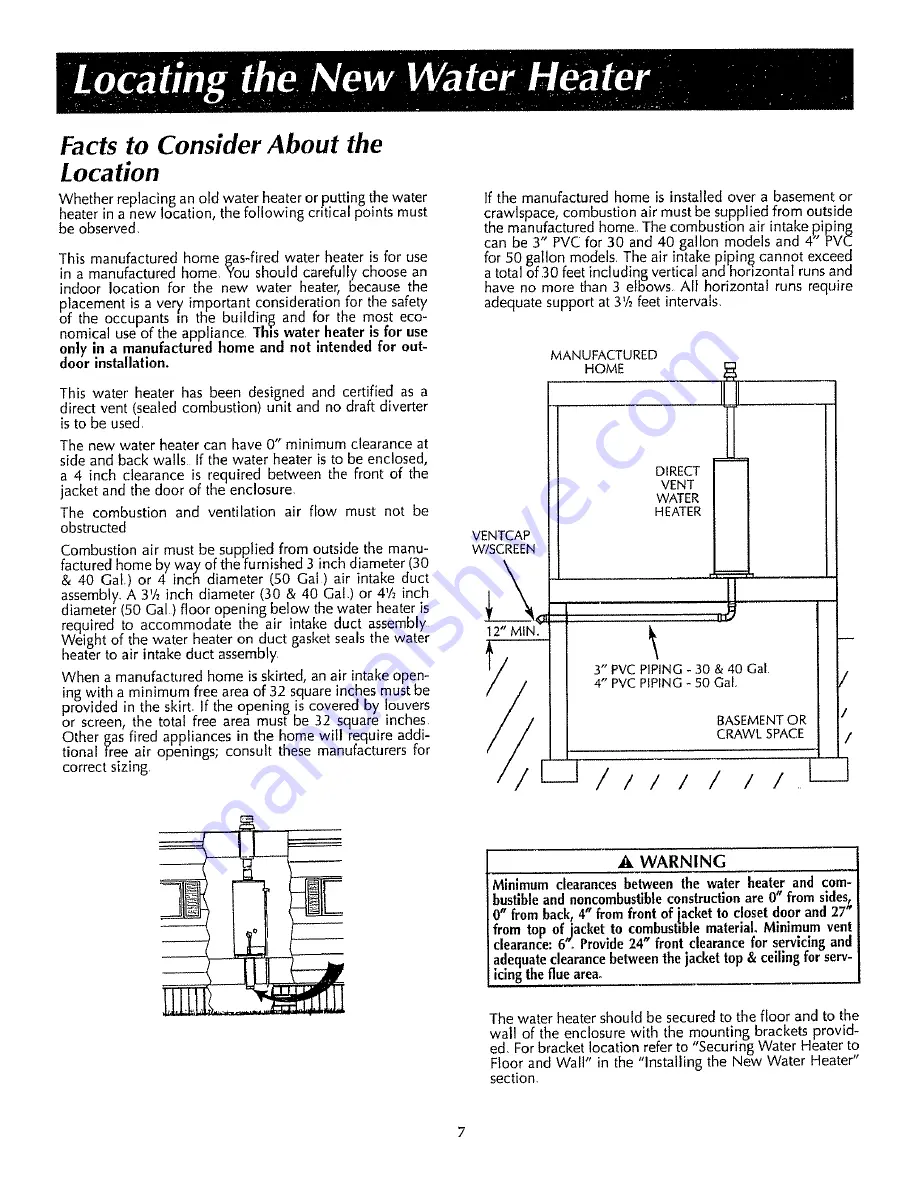 Reliance Water Heaters 2919340 Скачать руководство пользователя страница 7