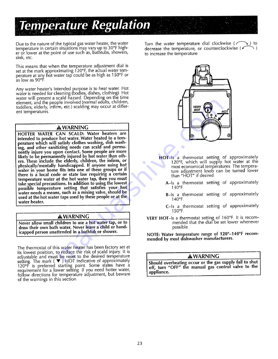 Reliance Water Heaters 2919340 Скачать руководство пользователя страница 23