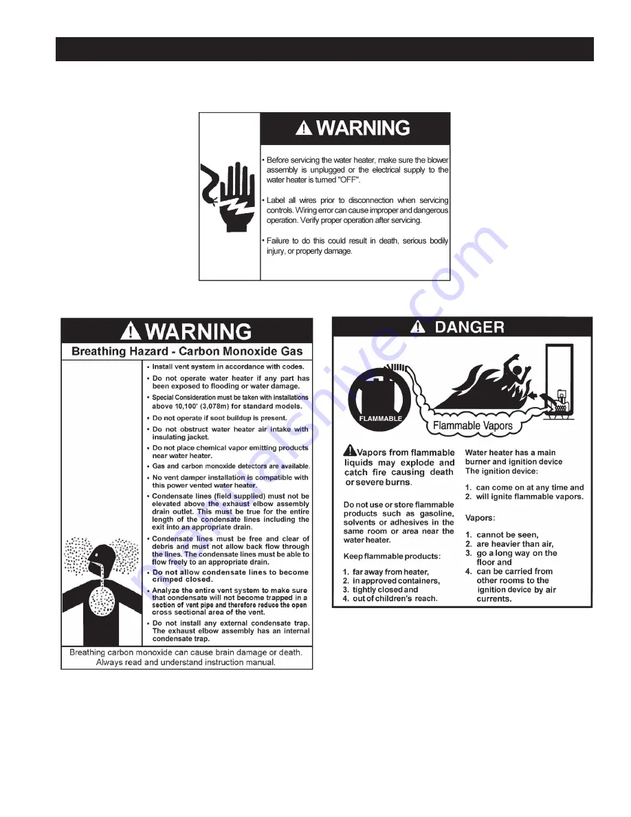 Reliance Water Heaters 650HTPDT Instruction Manual Download Page 5