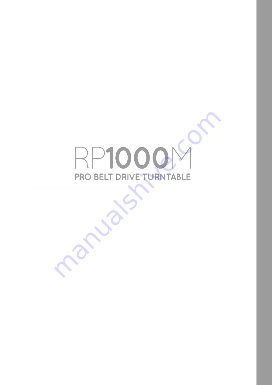 Reloop RP1000M Instruction Manual Download Page 3