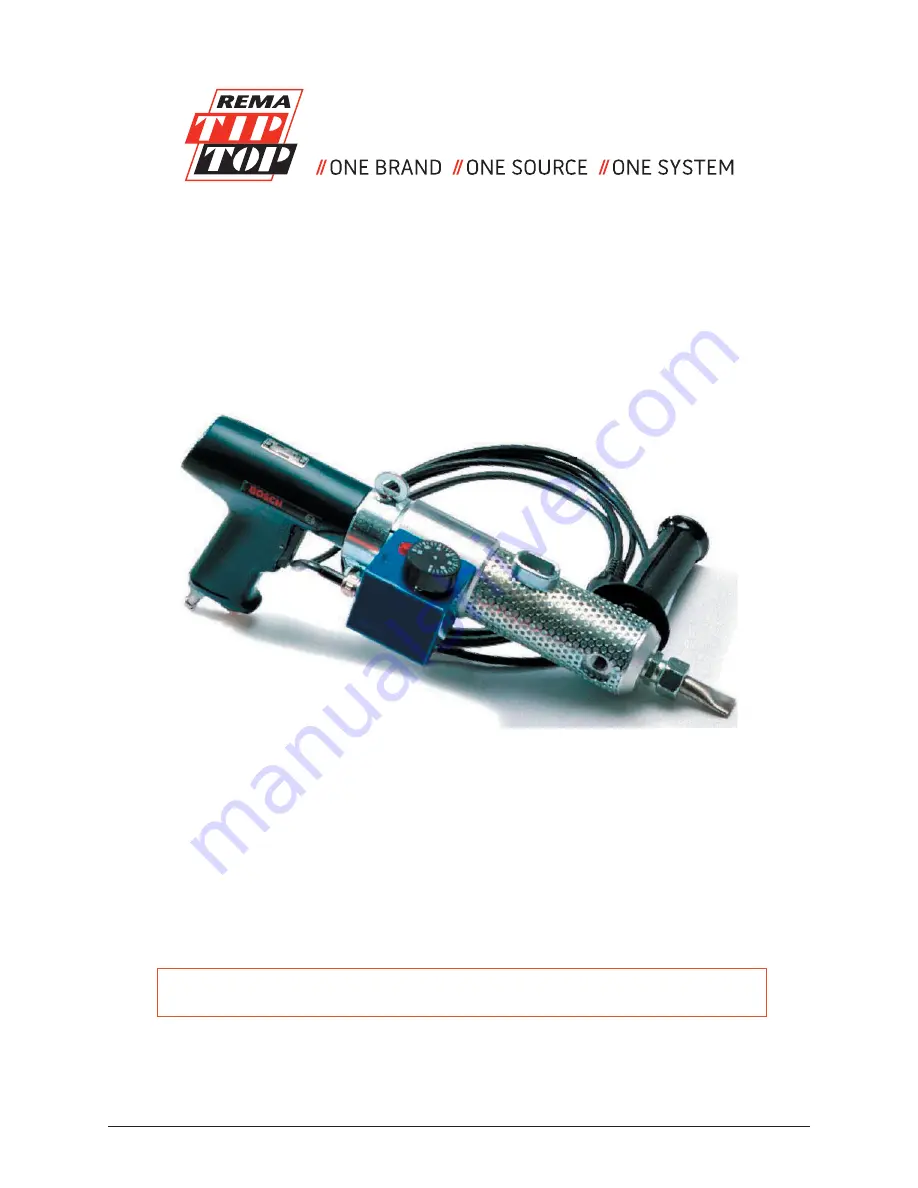 Rema Tip Top 6790LP-110V Use And Maintenance Manual Download Page 1