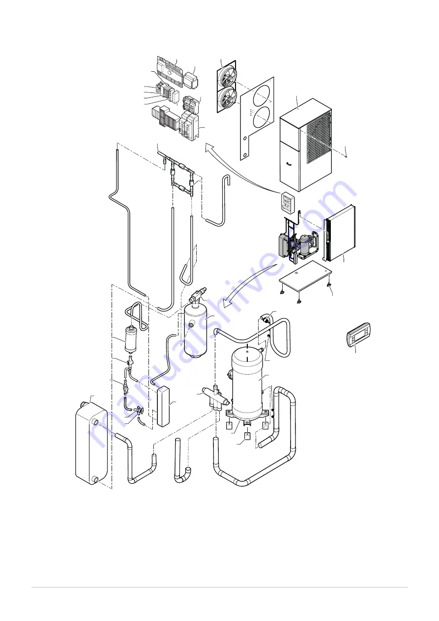 REMEHA E-HP AW 168 Cool Plus B Installation And User Manual Download Page 40