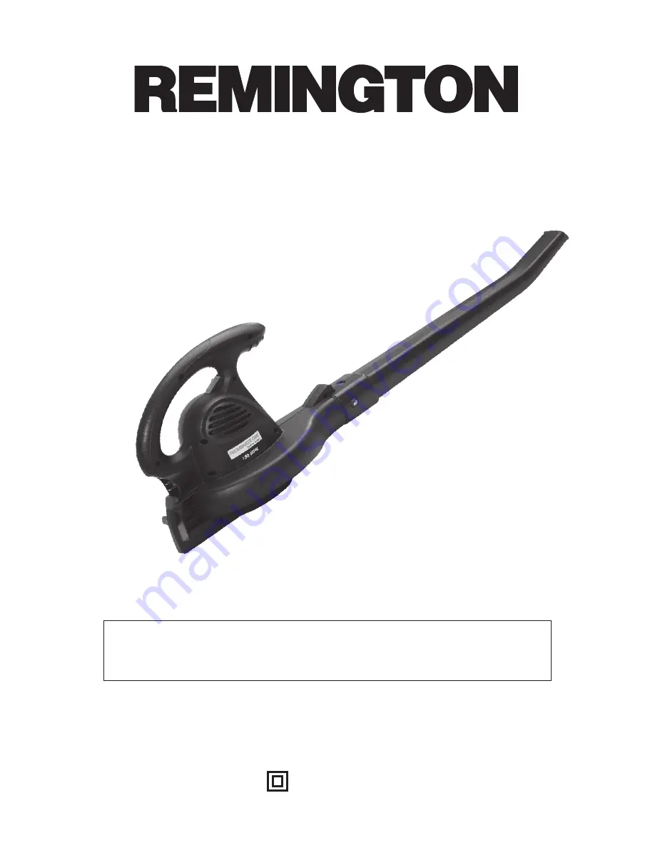 Remington B75150A Owner'S Manual Download Page 1