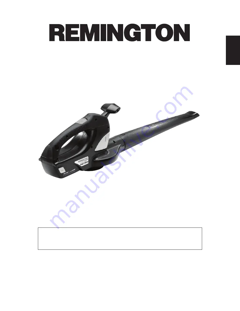 Remington BB18125A Owner'S Manual Download Page 1