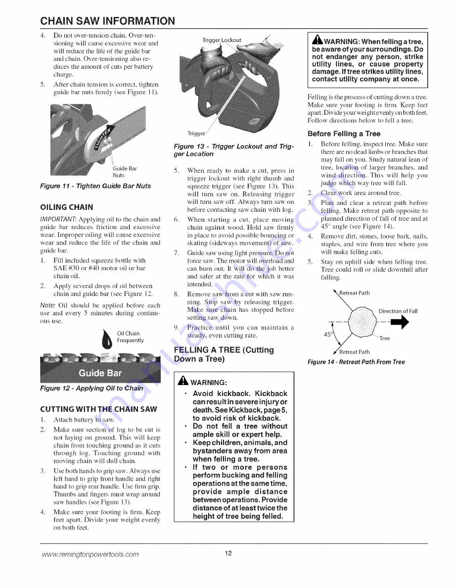 Remington BPS188A Owner'S Manual Download Page 12