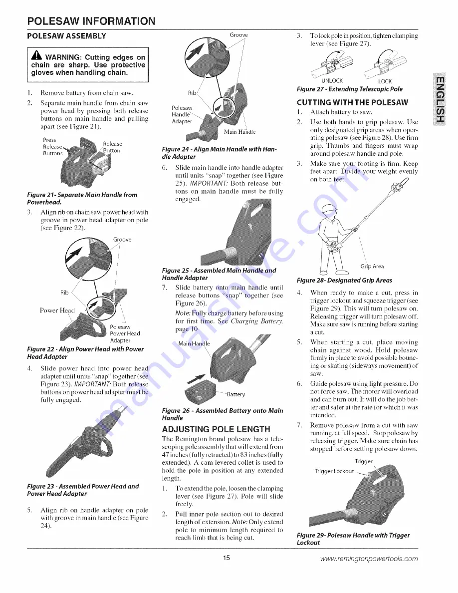 Remington BPS188A Owner'S Manual Download Page 15