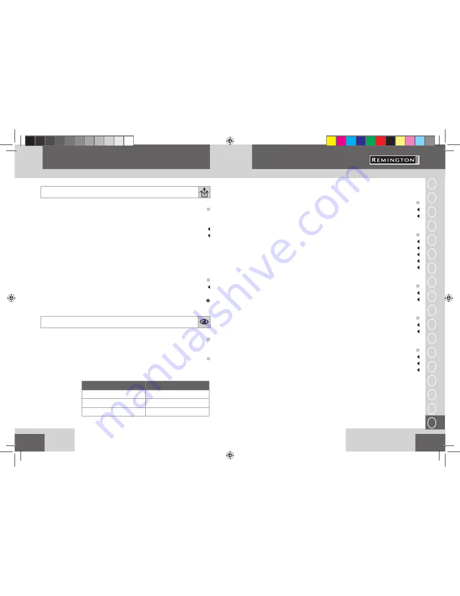 Remington PG400 Instructions For Use Manual Download Page 56