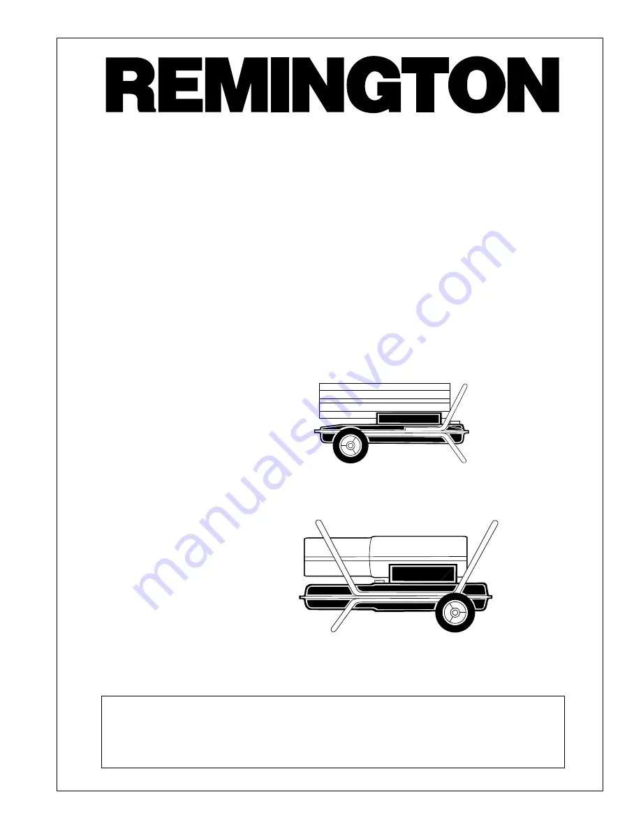 Remington REMJ100 Owner'S Manual Download Page 1