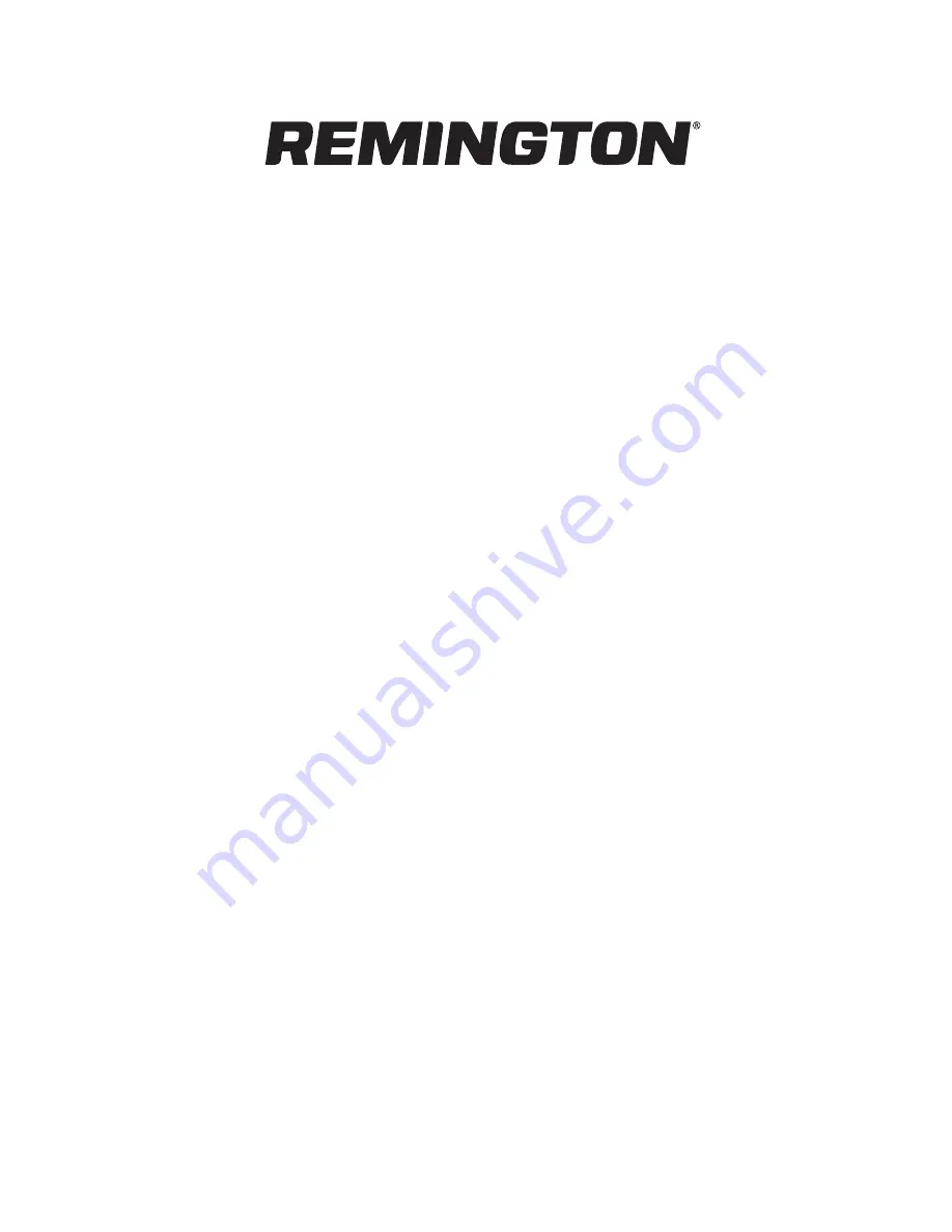 Remington RM1645 Operator'S Manual Download Page 58