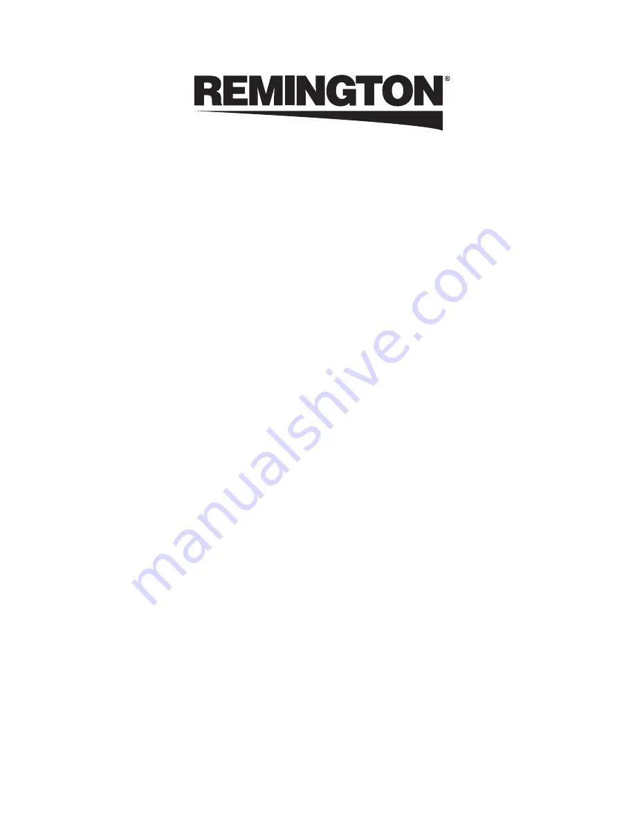 Remington RM2520 Operator'S Manual Download Page 36