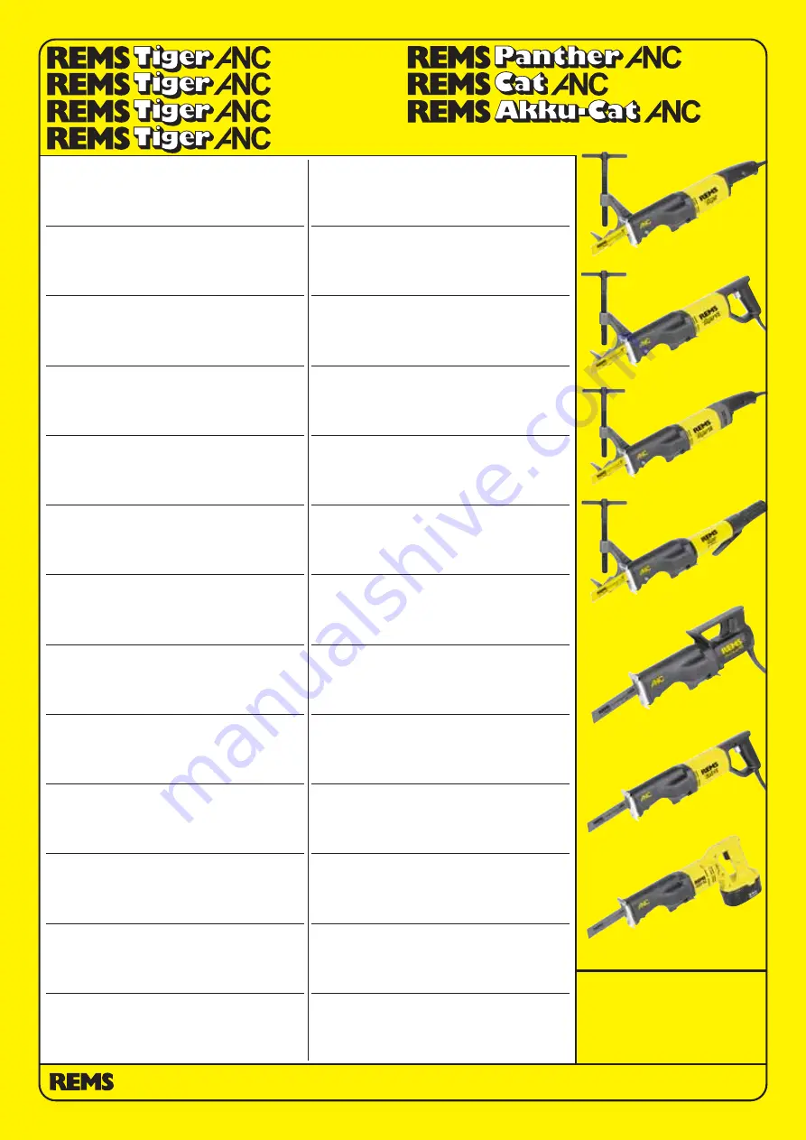 REMS Akku-Cat ANC VE Operating Instructions Manual Download Page 1