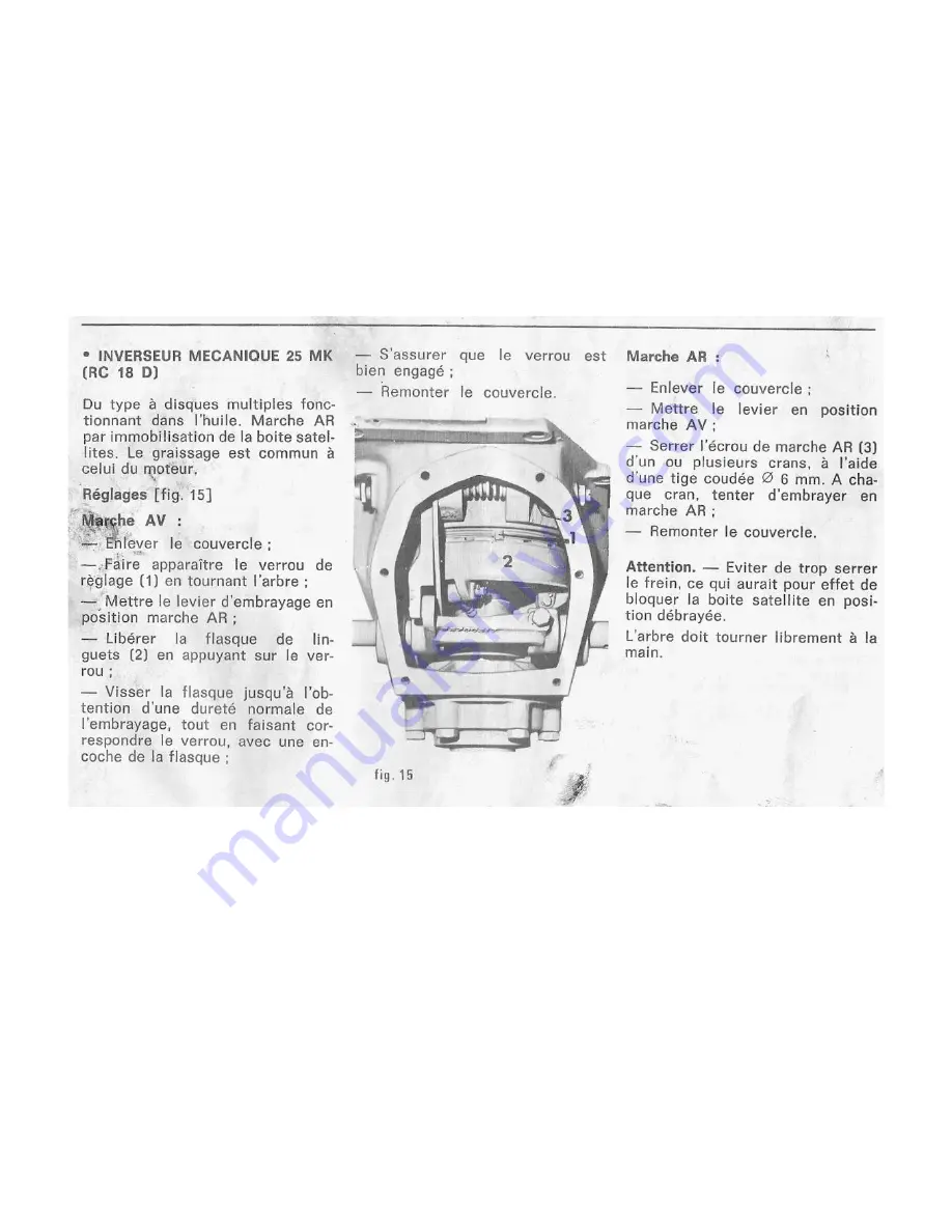 Renault Couach RC 18 D Owner'S Manual Download Page 15