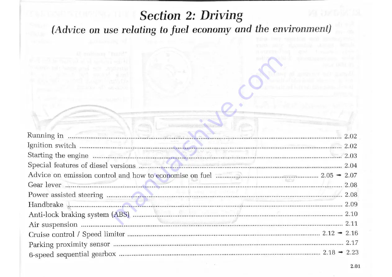 Renault Master Van 2004 Driver'S Handbook Manual Download Page 66