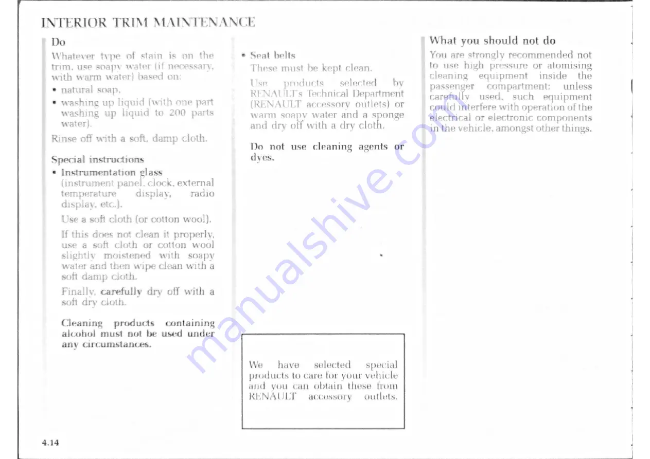 Renault Master Van 2004 Driver'S Handbook Manual Download Page 125