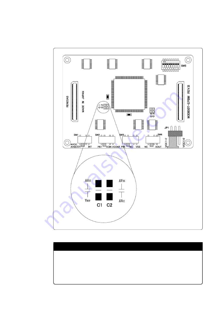 Renesas Emulation Probe M30850T-EPB User Manual Download Page 35