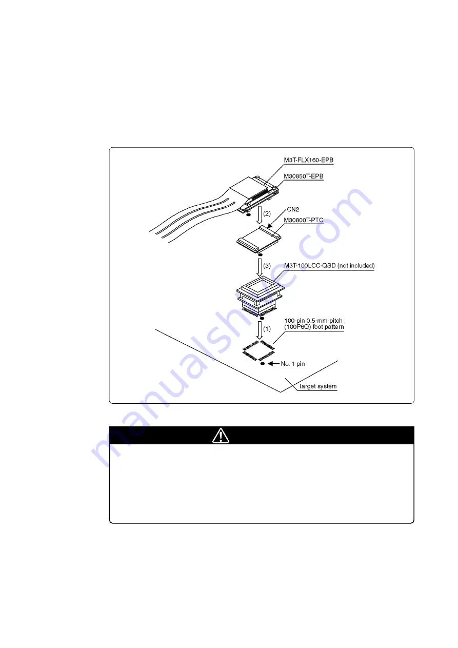 Renesas Emulation Probe M30850T-EPB User Manual Download Page 42