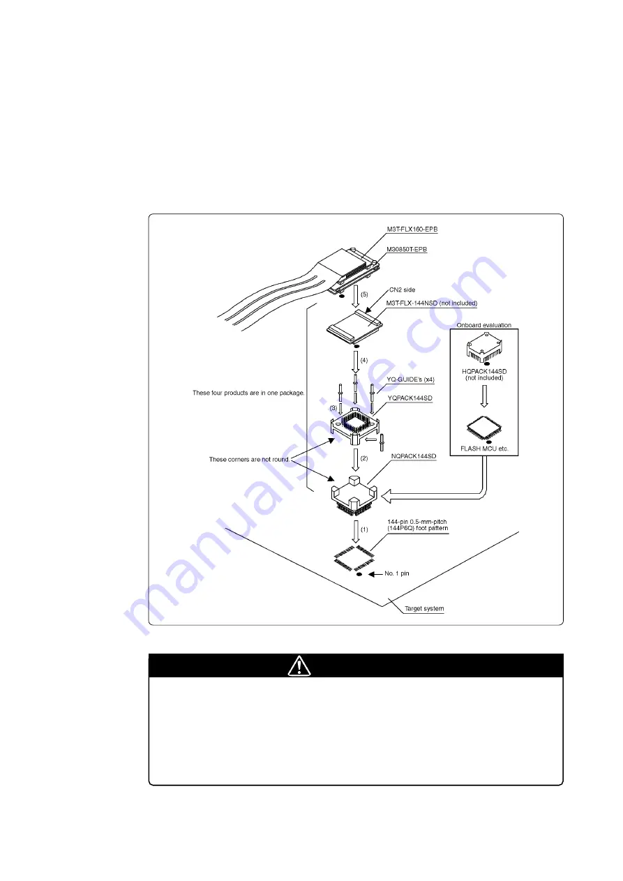 Renesas Emulation Probe M30850T-EPB User Manual Download Page 45