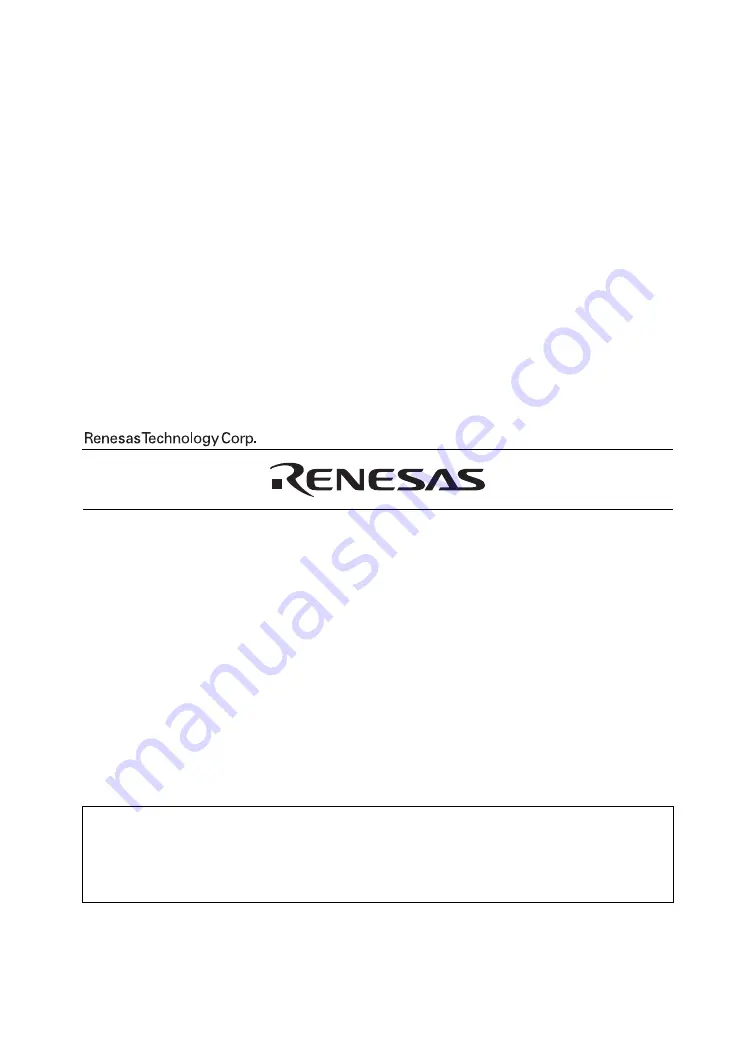 Renesas F-ZTAT H8/3048 Series User Manual Download Page 32