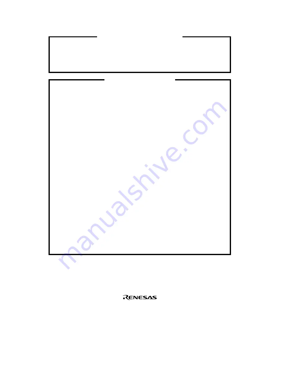 Renesas F-ZTAT H8/3642A Series Hardware Manual Download Page 4