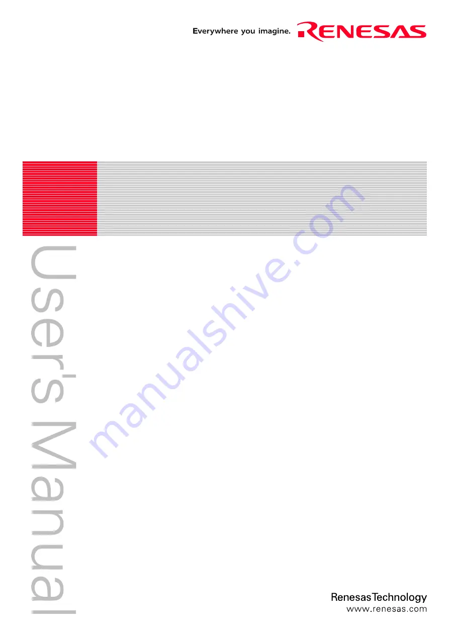 Renesas M16C/30P User Manual Download Page 1