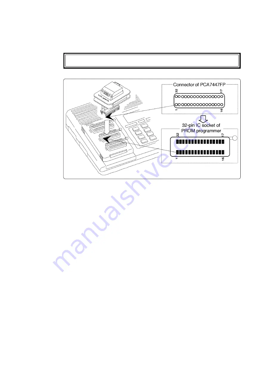 Renesas PROM Programming Adapter PCA7447FP User Manual Download Page 9