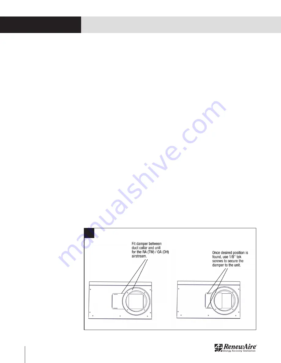 RenewAire BR130 SERIES Installation, Operation & Maintenance Manual Download Page 12